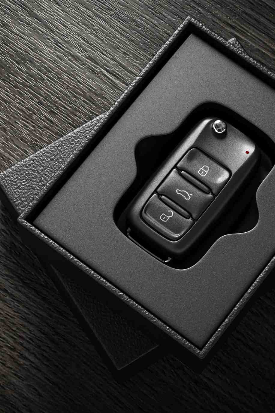 Elegant leather keychains